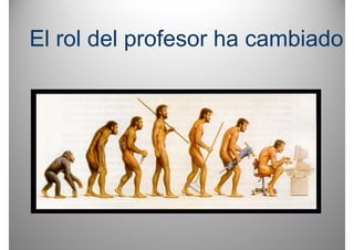El rol del profesor ha cambiado
 