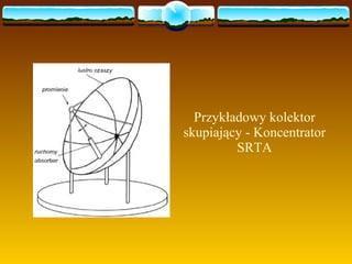 Przykładowy kolektor skupiający - Koncentrator SRTA 