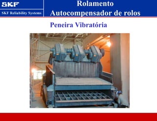 Peneira Vibratória
Rolamento
Autocompensador de rolos
 