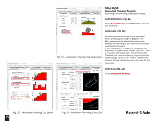 Toolpath Fillet Roland 3-Axis Set-Up | PDF