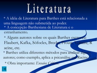 O Signo multifacetado de Roland Barthes