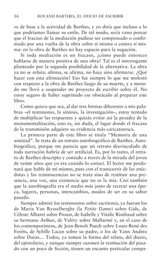 "Roland barthes el oficio de escribir" - Eric Marty | PDF | Poetry ...