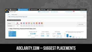 AdClarity.com – Suggest Placements
 