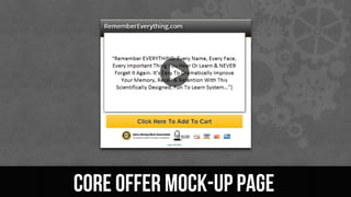 Core offer mock-up page
 