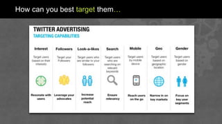 How can you best target them…
 