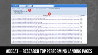 AdBeat – research top performing landing pages
 