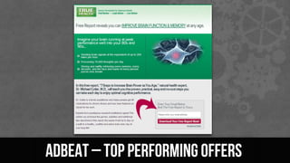 AdBeat – top performing offers
 
