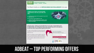 AdBeat – top performing offers
 