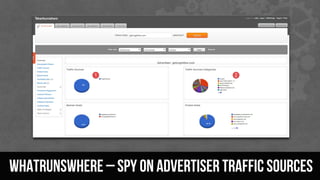 WhatRunsWhere – spy on advertiser traffic sources
 