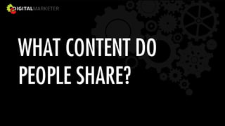 WHAT CONTENT DO
PEOPLE SHARE?
 