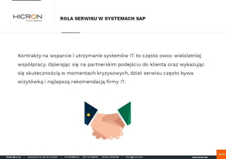 Rola serwisu w systemach SAP