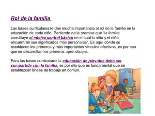 Rol de la educadora y asistente | PPT