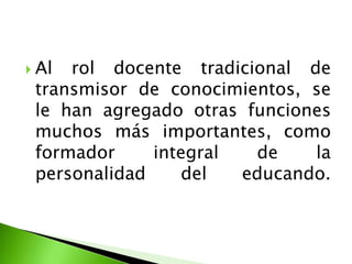 Rol del docente en el siglo xxi | PPTX