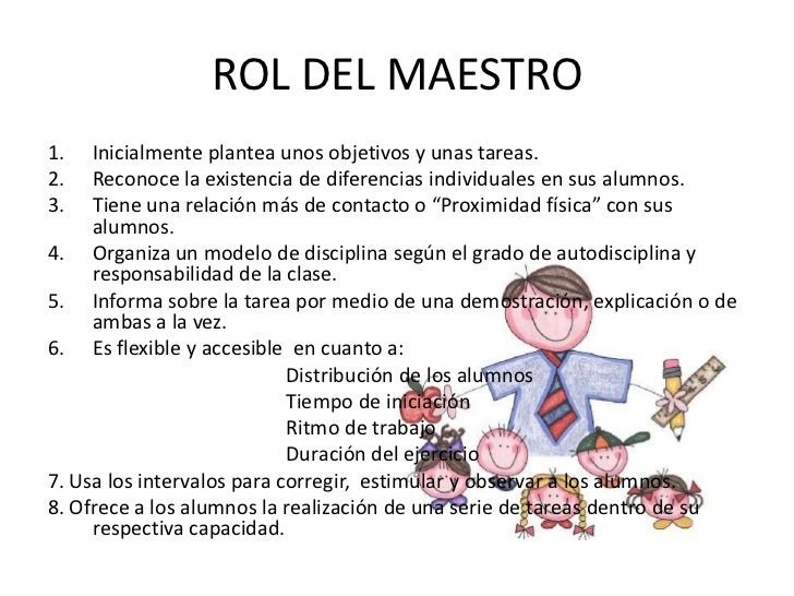 Rol del maestro y el alumno