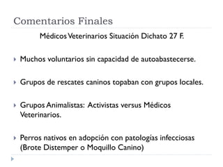 Rol del medico veterinario en desastres naturales | PDF