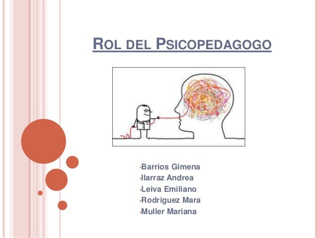 Rol del psicopedagogo