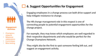 Role of HR in Change Management Training | PPTX
