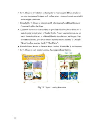 Role of Information Technology in Development of Rural Himachal | PDF