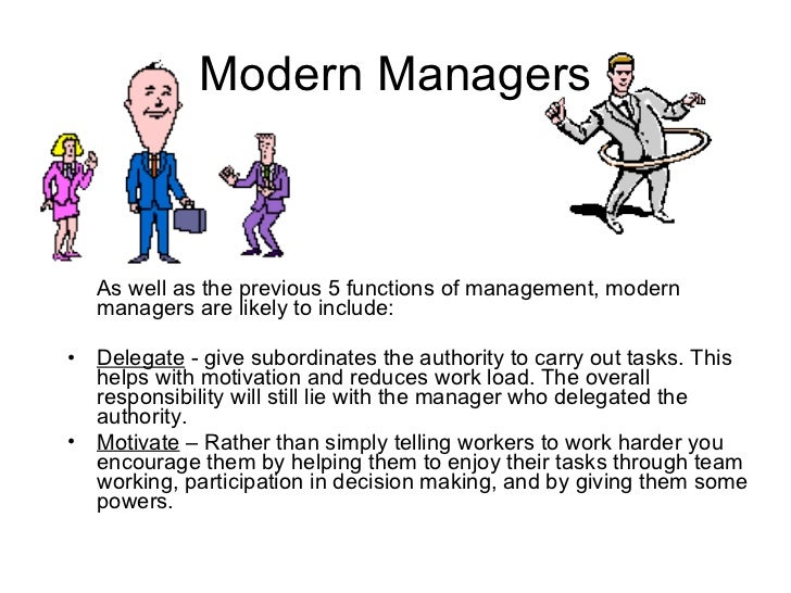 Role Of Manager