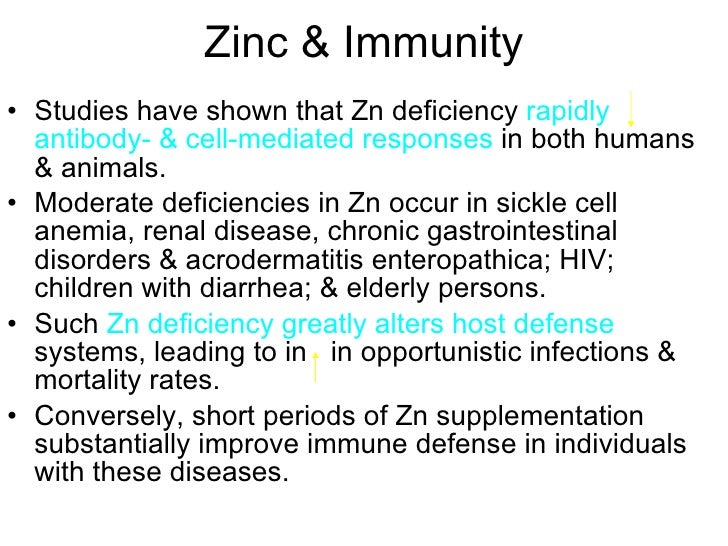 role of zinc in diahorrea