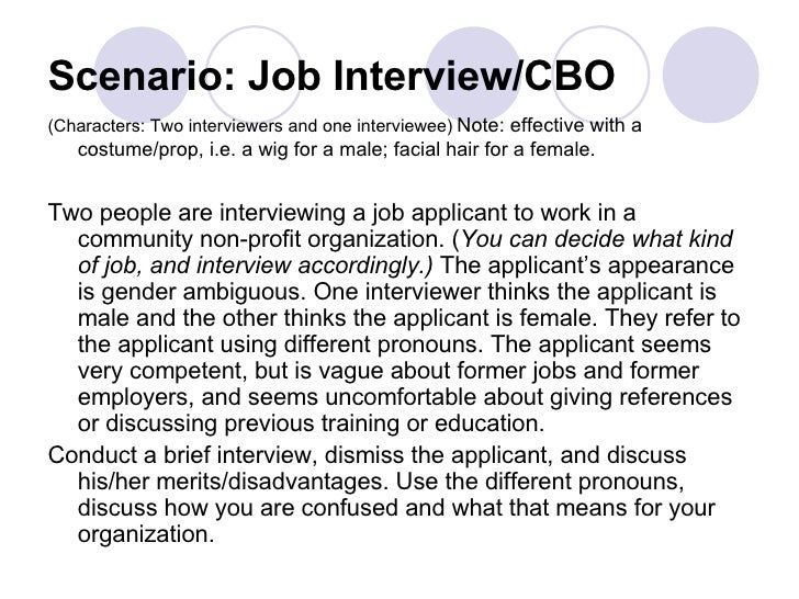 interview scenario