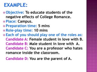 Role playing approach in teaching | PPTX
