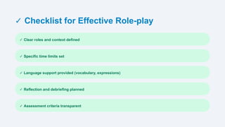 Role-Play Teaching Presentation for novi | PPTX