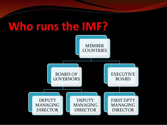 role and function of imf how the imf works