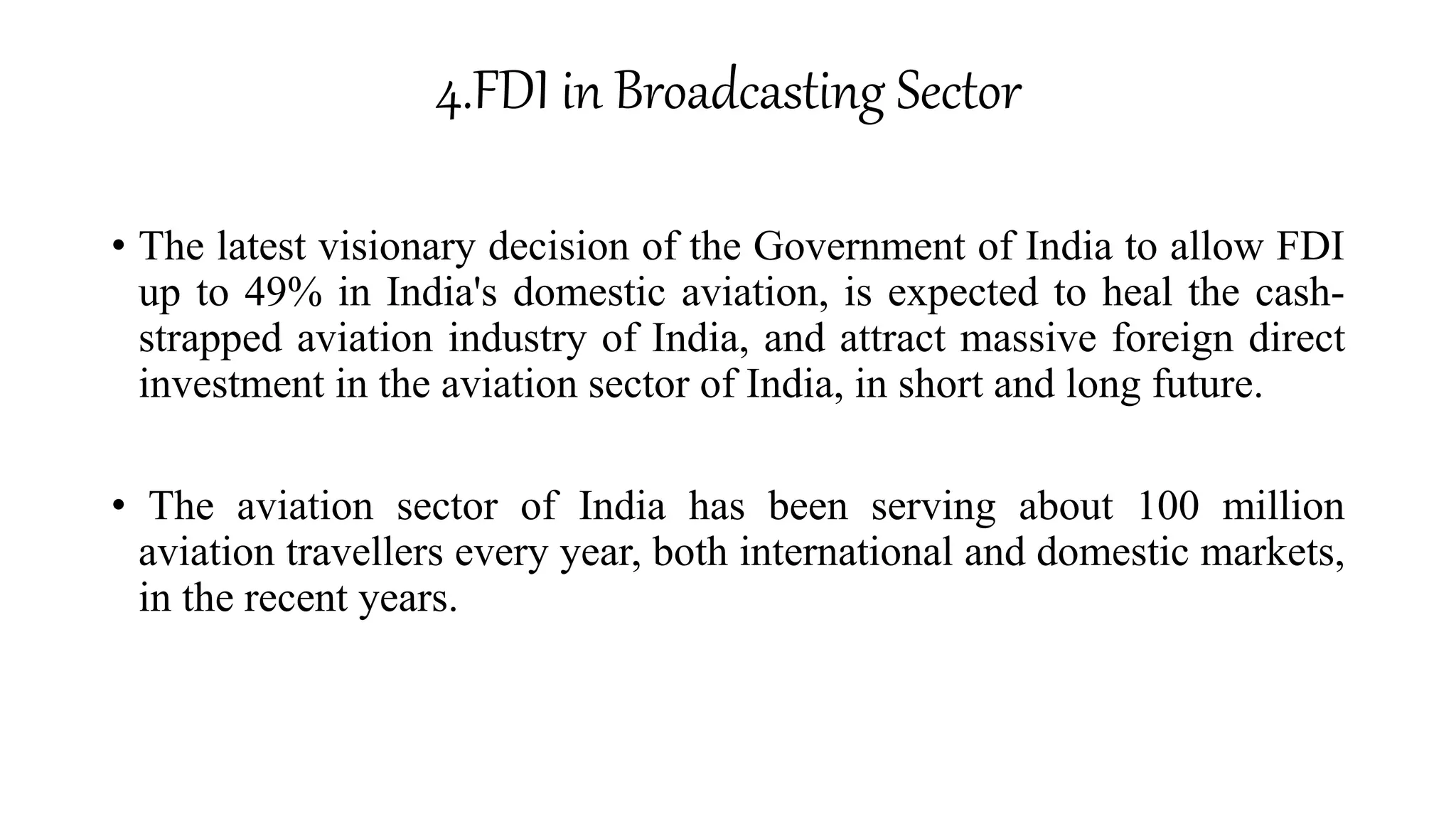 Role and purpose of FDI | PPTX
