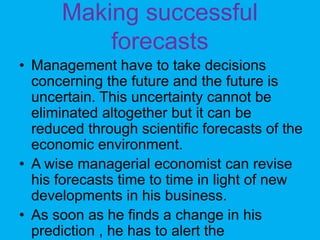 Role And Responsibilities Of Managerial Economist