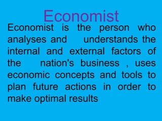 Role And Responsibilities Of Managerial Economist