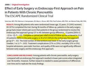 Role and types of surgery in chronic pancreatitis | PPTX