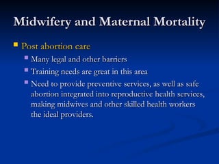 Role Care of midwife maternal and child health centers .ppt