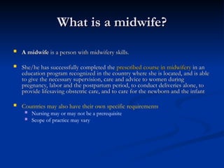Role Care of midwife maternal and child health centers .ppt