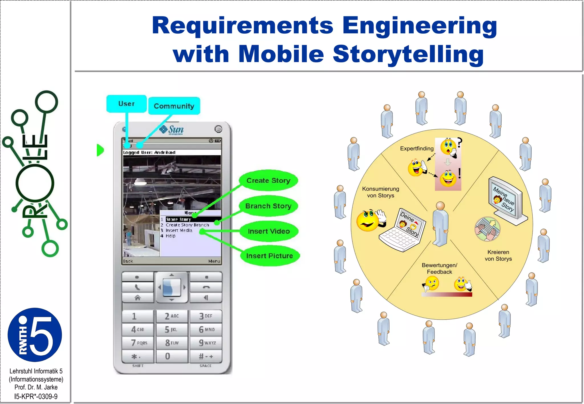 Requirements Engineering  with Mobile Storytelling 