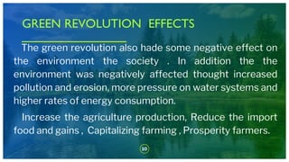Role of agriculture in indian economy | PPTX