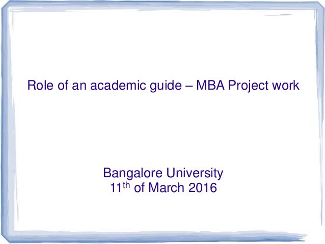 Dissertation project hints