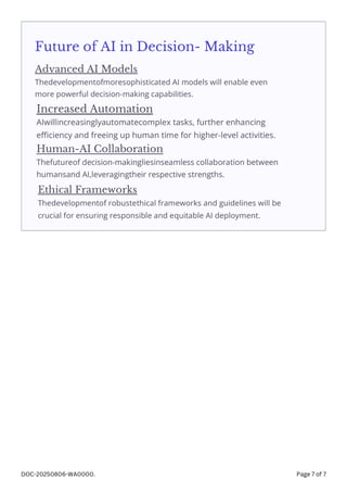 Emerging Role of Artificial Intelligence in Modern Society | PDF