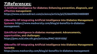 ROLE OF AI IN THE MANAGEMENT OF DIABETES | PDF