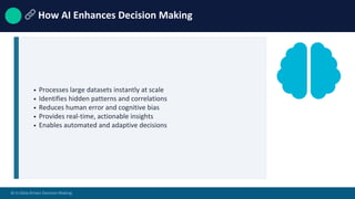 role of ai in data-driven decision making | PDF