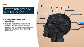 Role of AI (Artificial Intelligence) in Education | PPTX