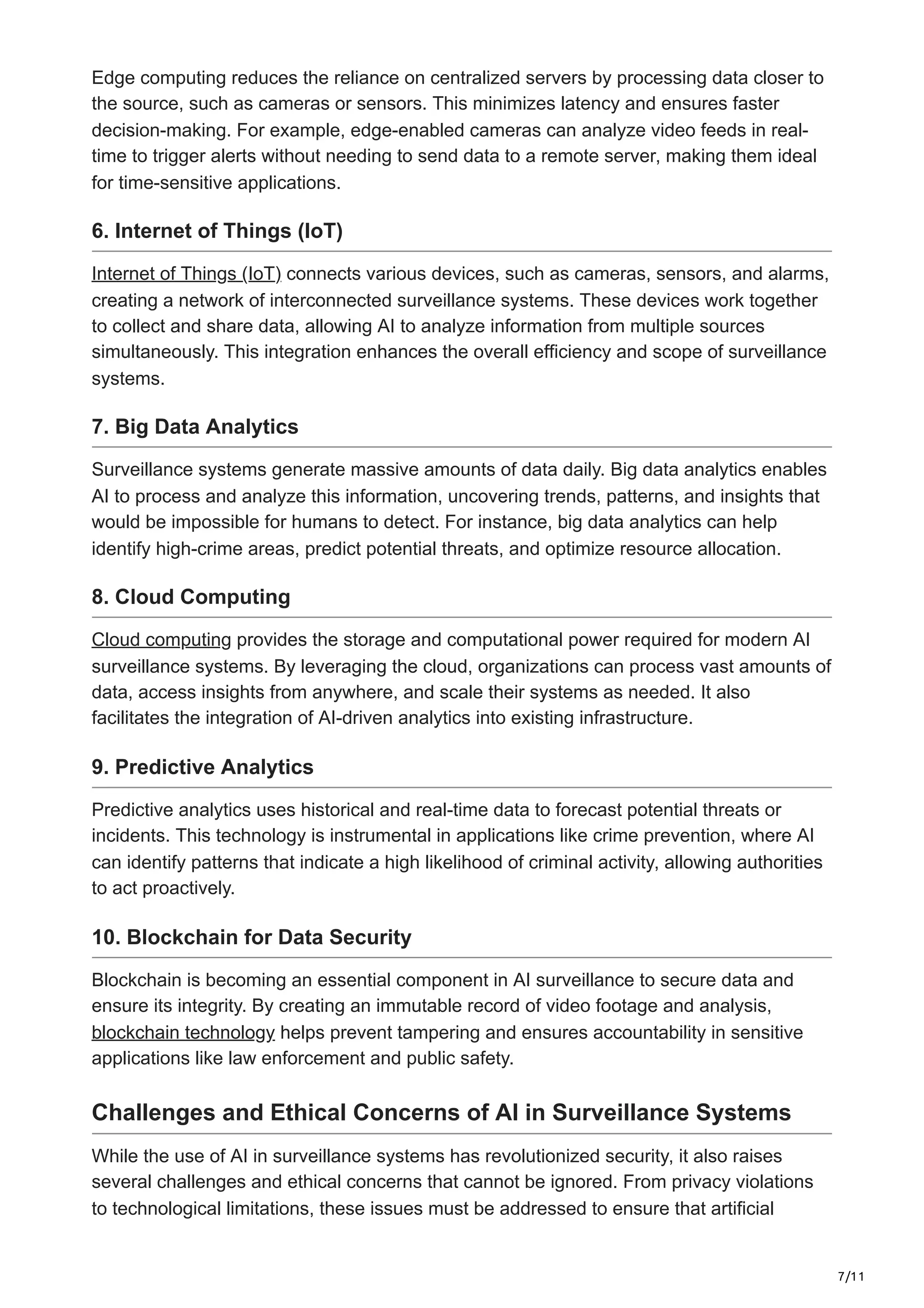 Role of AI in Surveillance System.pdf overview | PDF