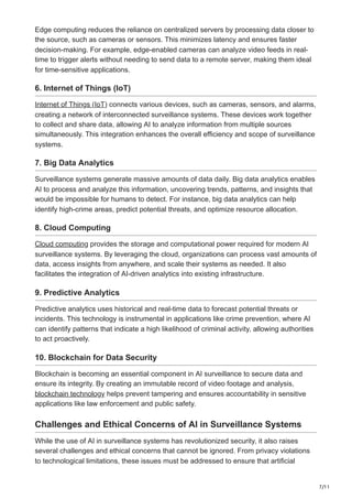 Role of AI in Surveillance System.pdf overview | PDF