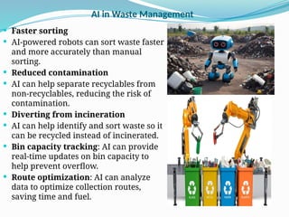 Role of AI In Sustainable Waste Management.pptx