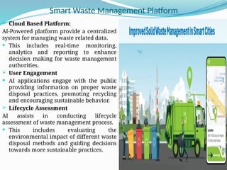 Role of AI In Sustainable Waste Management.pptx
