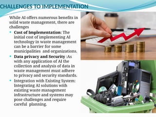 Role of AI In Sustainable Waste Management.pptx