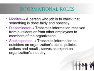Role of a manager | PPT