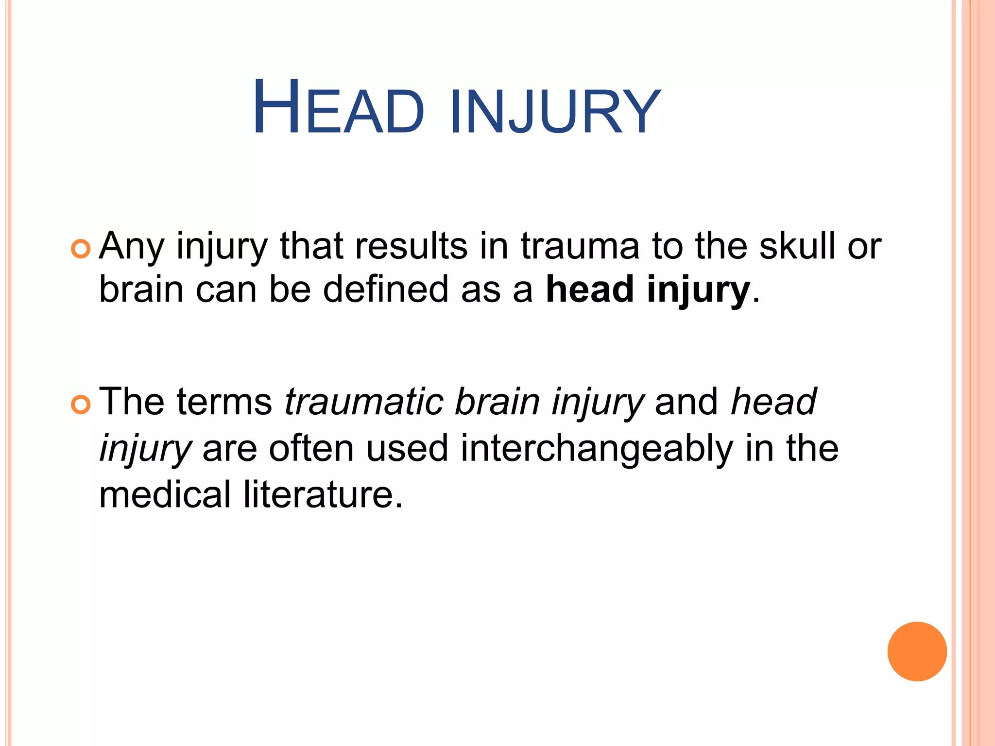 Management of Head Injury | PPTX