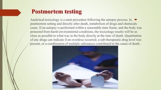 Role of analysis in forinsic toxicology | PPTX