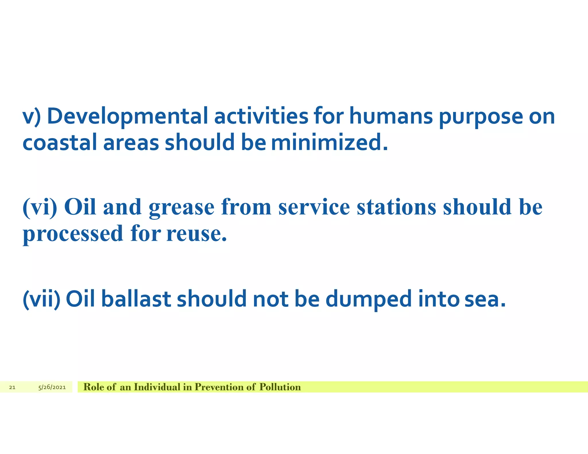 Image showcasing Role of an individual in prevention of pollution | PDF